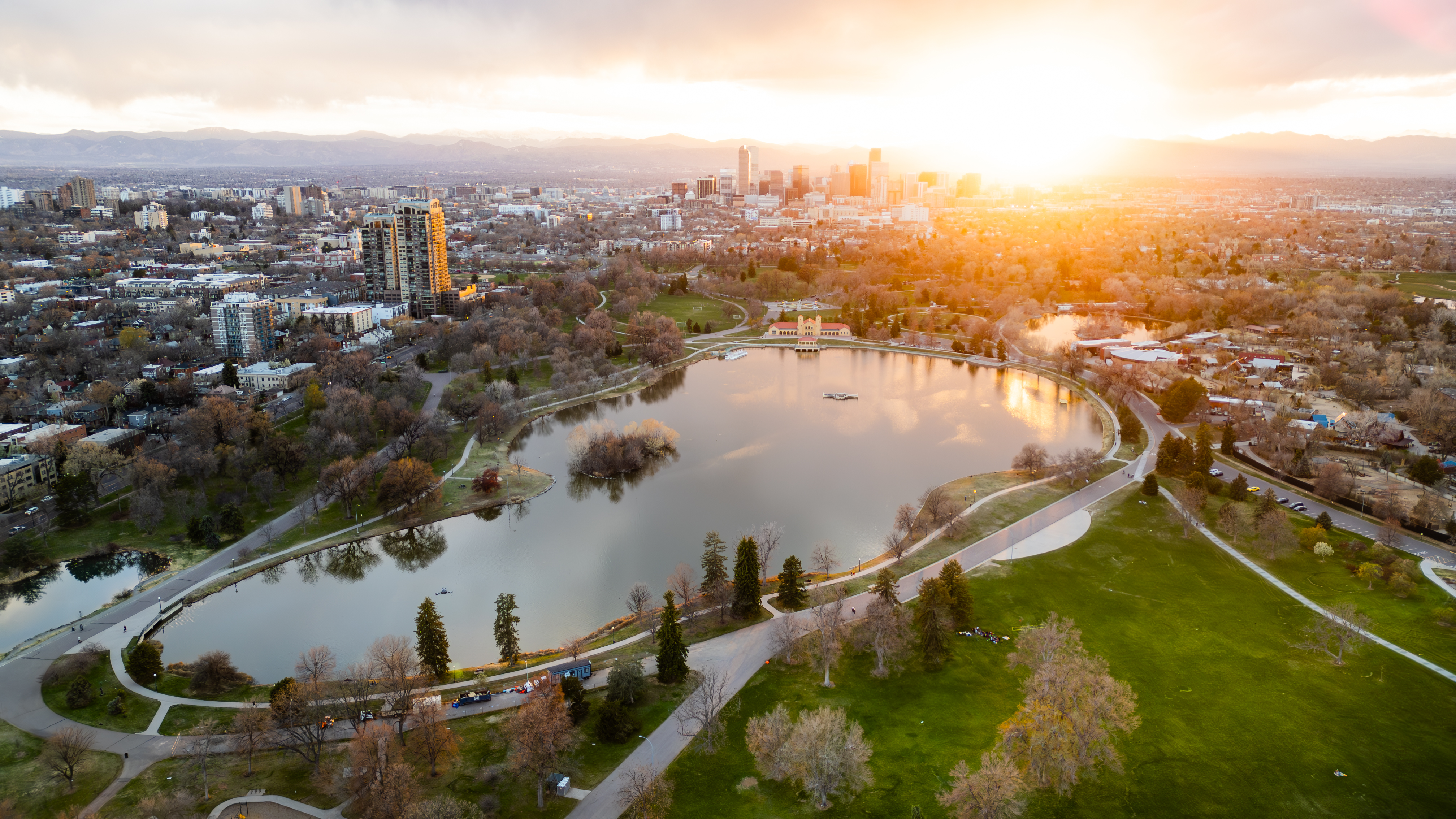 Denver Skyline Aerial